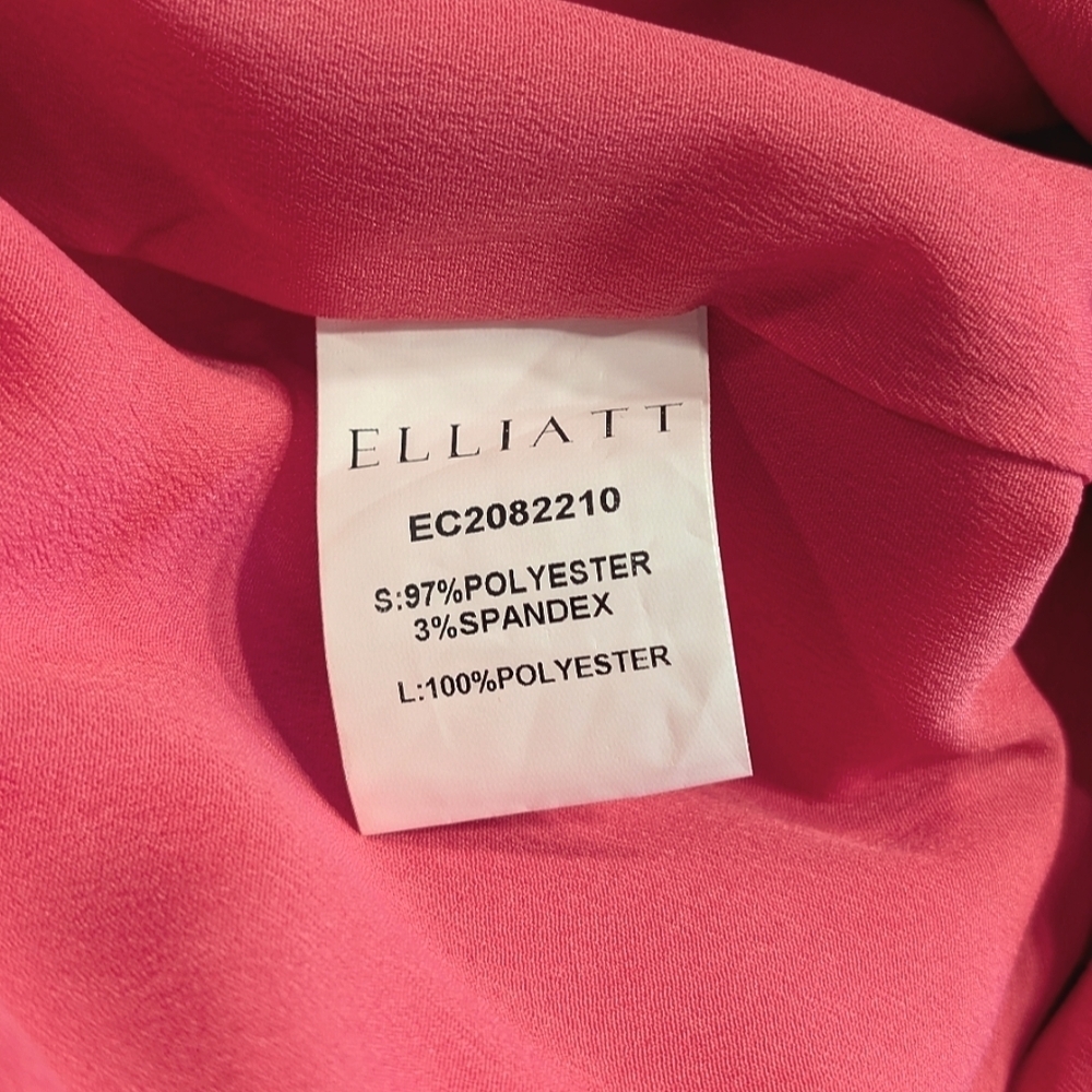 Elliatt Emani Satin Hot Pink Strapless Mini Party Dress Size Large - Picture 8 of 10